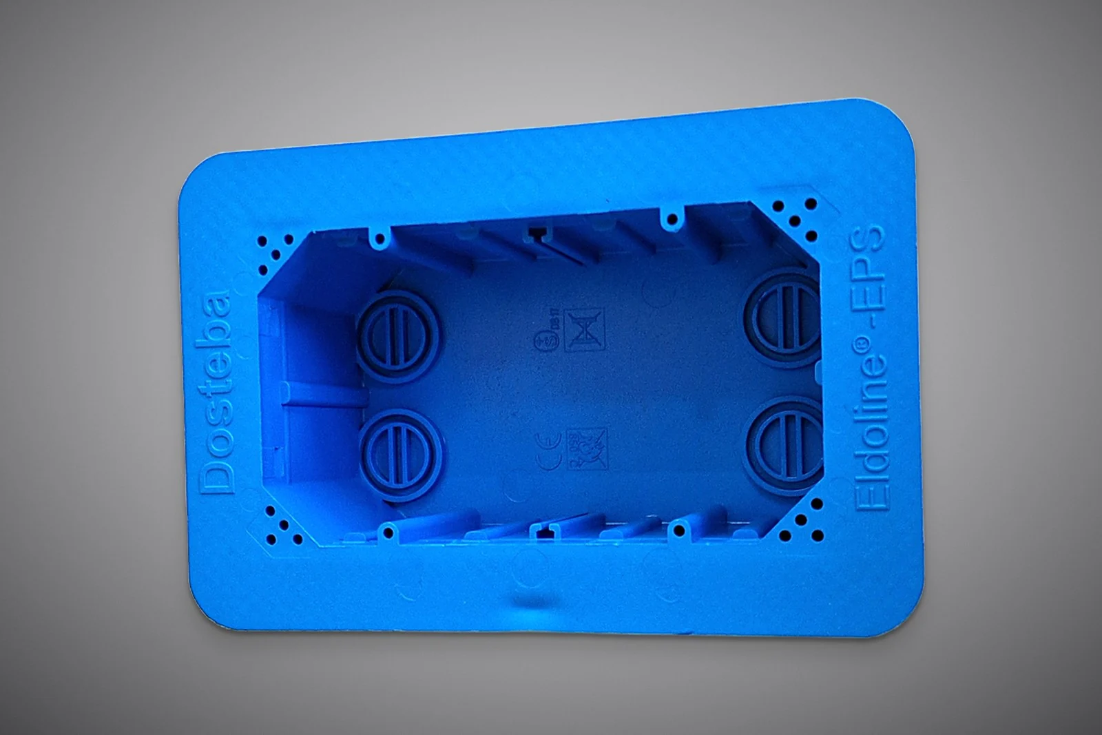 Elektrodose Größe 2x1 aus PP